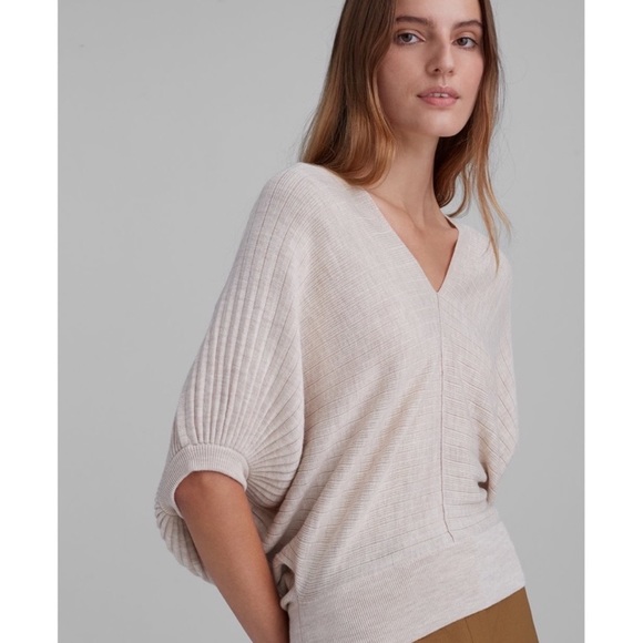 Club Monaco Sweaters - Club Monaco Quarter Sleeve V-Neck Sweater